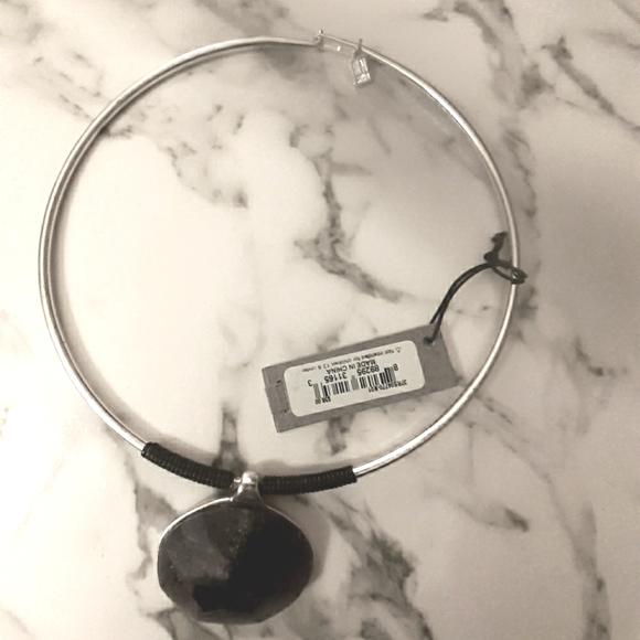 Robert Lee Morris nwt choker necklace Silvertone - Picture 1 of 9